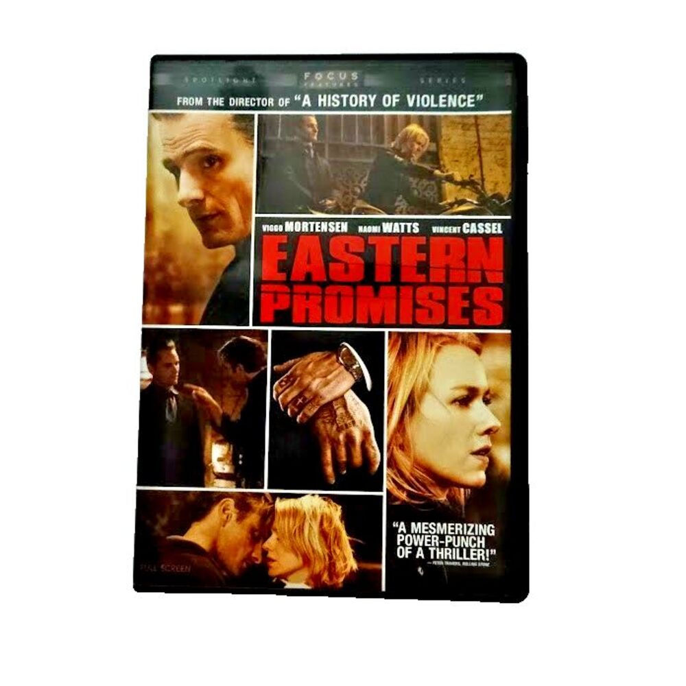 Eastern Promises DVD Crime Thriller Movie Full Screen 2007 R Naomi Watts